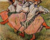 埃德加 德加 : Three Russian Dancers